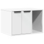 Mueble arenero para gatos madera ingeniería blanco 60x40x40 cm de , Mobiliario para gatos - Ref: Foro24-857724, Precio: 63,38...