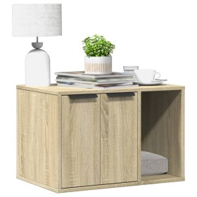 Mueble arenero para gatos madera roble Sonoma 60x40x40 cm de , Mobiliario para gatos - Ref: Foro24-857726, Precio: 46,81 €, D...