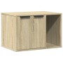 Cat litter box furniture made of Sonoma oak wood, 60x40x40 cm. by , Cat furniture - Ref: Foro24-857726, Price: 60,94 €, Disco...