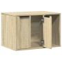 Cat litter box furniture made of Sonoma oak wood, 60x40x40 cm. by , Cat furniture - Ref: Foro24-857726, Price: 60,94 €, Disco...