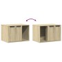 Cat litter box furniture made of Sonoma oak wood, 60x40x40 cm. by , Cat furniture - Ref: Foro24-857726, Price: 60,94 €, Disco...