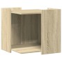 Cat litter box furniture made of Sonoma oak wood 53x53x51 cm by , Cat furniture - Ref: Foro24-857753, Price: 54,32 €, Discoun...