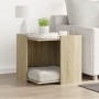 Cat litter box furniture made of Sonoma oak wood 53x53x51 cm by , Cat furniture - Ref: Foro24-857753, Price: 54,32 €, Discoun...