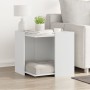 Cat litter box furniture made of white engineered wood, measuring 53x53x51 cm. by , Cat furniture - Ref: Foro24-857751, Price...