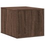 Cat litter box furniture made of brown oak wood, 47x59x42 cm. by , Cat furniture - Ref: Foro24-857766, Price: 51,93 €, Discou...