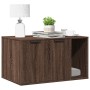 Cat litter box furniture made of brown engineered wood, measuring 80x50x45 cm. by , Cat furniture - Ref: Foro24-857739, Price...