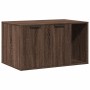 Cat litter box furniture made of brown engineered wood, measuring 80x50x45 cm. by , Cat furniture - Ref: Foro24-857739, Price...