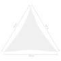 Toldo de vela triangular tela Oxford blanco 4,5x4,5x4,5 m de vidaXL, Sombrillas - Ref: Foro24-135288, Precio: 37,30 €, Descue...