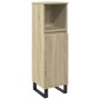 Set de muebles de baño 3 pzas madera contrachapada roble Sonoma de , Muebles de baño - Ref: Foro24-3307678, Precio: 220,03 €,...