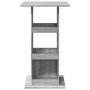 High bar table with storage in Sonoma grey wood, 60x60x102 cm. by , Kitchen and dining tables - Ref: Foro24-854333, Price: 63...