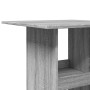 High bar table with storage in Sonoma grey wood, 60x60x102 cm. by , Kitchen and dining tables - Ref: Foro24-854333, Price: 63...