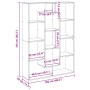 Regal aus gealtertem Ingenieurholz 102x29x143 cm von , Bücherregale und Regale - Ref: Foro24-3310305, Preis: 105,34 €, Rabatt: %