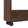 Narrow storage cart 3 levels brown oak wood by , Kitchen and dining carts - Ref: Foro24-855247, Price: 50,93 €, Discount: %