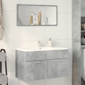 Armario para lavabo contrachapada gris hormigón 80x38,5x46 cm de , Muebles de baño - Ref: Foro24-856210, Precio: 47,71 €, Des...