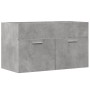 Armario para lavabo contrachapada gris hormigón 80x38,5x46 cm de , Muebles de baño - Ref: Foro24-856210, Precio: 47,63 €, Des...