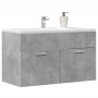 Armario para lavabo contrachapada gris hormigón 80x38,5x46 cm de , Muebles de baño - Ref: Foro24-856210, Precio: 47,63 €, Des...