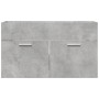 Armario para lavabo contrachapada gris hormigón 80x38,5x46 cm de , Muebles de baño - Ref: Foro24-856210, Precio: 47,63 €, Des...