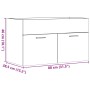 Bathroom cabinet in gray concrete plywood 80x38.5x46 cm by , Bathroom furniture - Ref: Foro24-856210, Price: 47,71 €, Discoun...