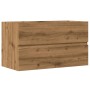 Engineered oak wood artisan vanity unit 90x38.5x45 cm by , Bathroom furniture - Ref: Foro24-856250, Price: 71,24 €, Discount: %