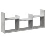 Wall-mounted furniture made of gray concrete engineered wood, measuring 100x18x40 cm. by , Shelves and shelves - Ref: Foro24-...