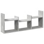 Wall-mounted furniture made of gray concrete engineered wood, measuring 100x18x40 cm. by , Shelves and shelves - Ref: Foro24-...