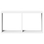 Engineered wood white wall cabinet 60x16x30 cm by , Shelves and shelves - Ref: Foro24-854877, Price: 27,75 €, Discount: %