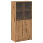 Aparador alto con puertas madera roble artisian 68x37x142 cm de , Aparadores - Ref: Foro24-3318723, Precio: 168,93 €, Descuen...