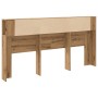 Kopfteil Schrank aus Eichenholz Artisan 200x18,5x102,5 cm von , Schließfächer und Lagerschränke - Ref: Foro24-856887, Preis: ...