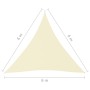 Toldo de vela triangular tela Oxford color crema 6x6x6 m de vidaXL, Sombrillas - Ref: Foro24-135240, Precio: 48,02 €, Descuen...