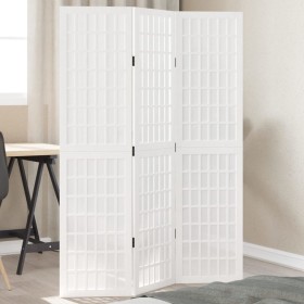 Solid wood 3-panel room divider