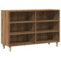 Engineered wood oak artisan sideboard 103.5x35x70 cm by , Lockers and storage cabinets - Ref: Foro24-856451, Price: 88,94 €, ...