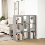 Divider bookcase made of gray concrete and wood, measuring 102x29x103.5 cm. by , Bookcases and shelves - Ref: Foro24-858042, ...