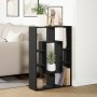 Engineered wood black shelf 63x20x90 cm by , Bookcases and shelves - Ref: Foro24-858139, Price: 55,07 €, Discount: %