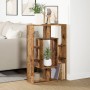 Engineered wood bookshelf in aged color, 63x20x90 cm. by , Bookcases and shelves - Ref: Foro24-858145, Price: 52,34 €, Discou...