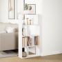 Weißes Regal aus Holzwerkstoff 60x20x120 cm von , Bücherregale und Regale - Ref: Foro24-858147, Preis: 61,32 €, Rabatt: %