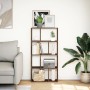 Engineered wood brown oak bookshelf 60x20x120 cm by , Bookcases and shelves - Ref: Foro24-858153, Price: 66,80 €, Discount: %