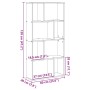 Ingenieurholzregal in Eichenbraun 60x20x120 cm von , Bücherregale und Regale - Ref: Foro24-858153, Preis: 66,80 €, Rabatt: %