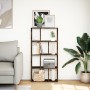 Engineered wood smoked oak bookshelf 60x20x120 cm by , Bookcases and shelves - Ref: Foro24-858151, Price: 59,79 €, Discount: %