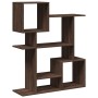 Wooden engineering oak brown divider bookcase 92x29x112 cm by , Bookcases and shelves - Ref: Foro24-858126, Price: 77,48 €, D...