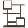 Wooden engineering oak brown divider bookcase 92x29x112 cm by , Bookcases and shelves - Ref: Foro24-858126, Price: 77,48 €, D...