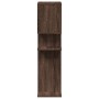 Wooden engineering oak brown divider bookcase 92x29x112 cm by , Bookcases and shelves - Ref: Foro24-858126, Price: 77,48 €, D...