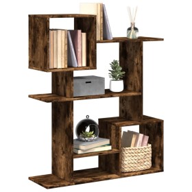 Smoked oak wood divider bookcase 92x29x112 cm by , Bookcases and shelves - Ref: Foro24-858124, Price: 75,59 €, Discount: %