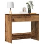 Console table made of aged engineered wood, 89x41x76.5 cm by , Side tables - Ref: Foro24-856774, Price: 80,59 €, Discount: %