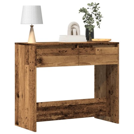 Mesa consola madera ingeniería madera envejecida 89x41x76,5 cm de , Mesas auxiliares - Ref: Foro24-856774, Precio: 80,59 €, D...