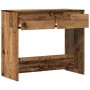 Mesa consola madera ingeniería madera envejecida 89x41x76,5 cm de , Mesas auxiliares - Ref: Foro24-856774, Precio: 80,59 €, D...