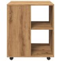 Engineered oak wood handmade rolling cabinet 60x53x72cm by , Lockers and storage cabinets - Ref: Foro24-856659, Price: 87,12 ...