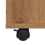 Engineered oak wood handmade rolling cabinet 60x53x72cm by , Lockers and storage cabinets - Ref: Foro24-856659, Price: 87,12 ...