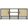 TV stand made of metal and Sonoma oak wood, 100x35x41 cm. by , TV Furniture - Ref: Foro24-848835, Price: 91,49 €, Discount: %