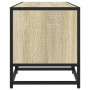 Mueble TV metal y madera ingeniería roble Sonoma 100x35x41 cm de , Muebles TV - Ref: Foro24-848835, Precio: 91,31 €, Descuent...