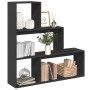 Librería divisora 3 niveles madera negro 123x29x123 cm de , Librerías y estanterías - Ref: Foro24-857986, Precio: 85,68 €, De...